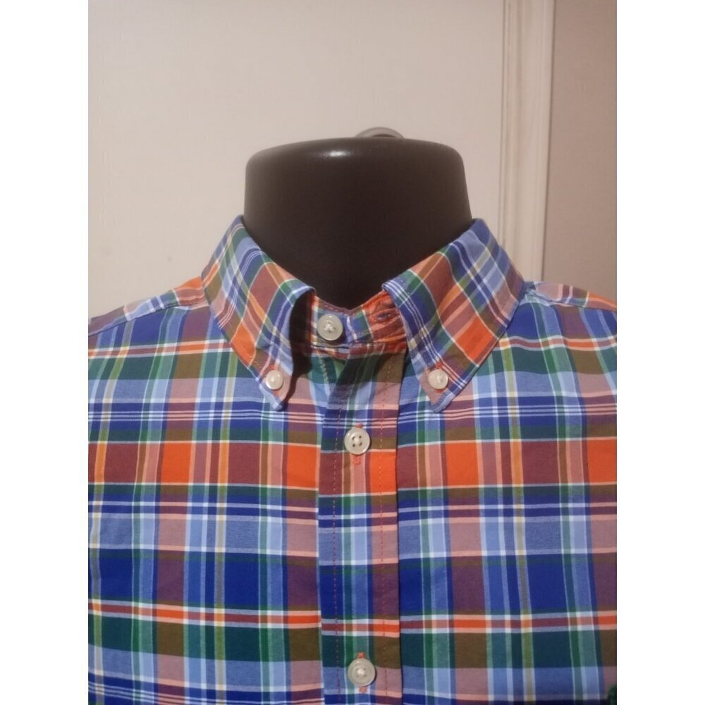 NWT Ralph Lauren Shirt Boys Youth XL 18-20 Orange Green Performance SS Pony - Picture 6 of 13